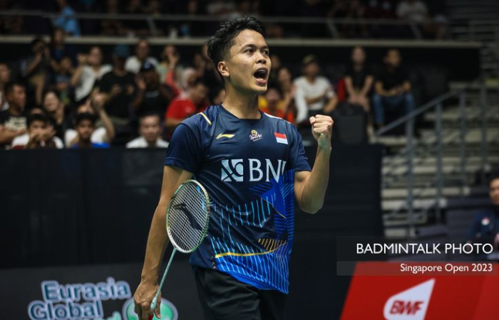 Pebulu tangkis tunggal putra Indonesia, Anthony Sinisuka Ginting.