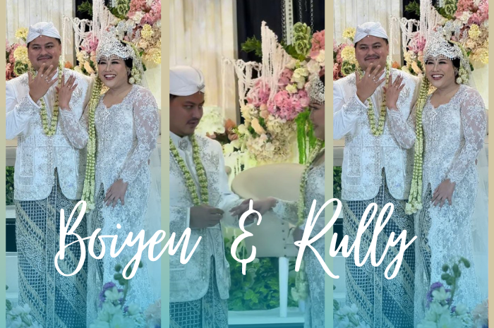 Boiyen resmi menikah dengan Rully Anggi Akbar, menerima mahar 15 gram emas dan uang tunai.