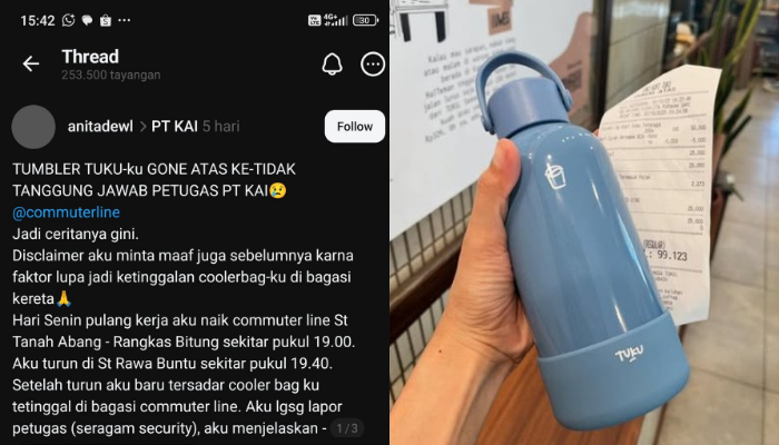 Kejadian tumbler yang tertinggal di KRL,Pihak manajemen menegaskan tidak akan ada pemecatan,lebih memfokuskan klarifikasi prosedur, hak petugas dan layanan penumpang