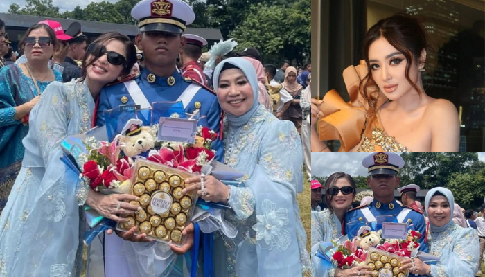 Momen Dewi Persik haru sambut putranya Gegep sebagai taruna Prabhatar Akademi TNI.