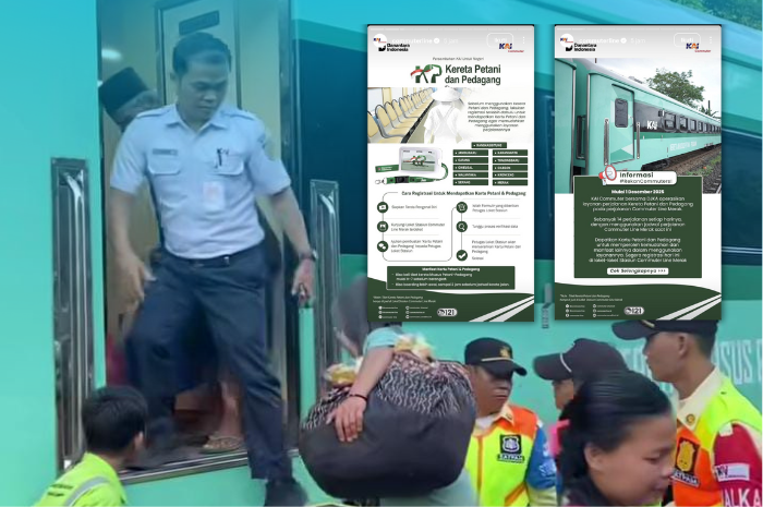 Kereta khusu petani dan pedagang resmi beroperasi 1 Desember 2025 dengan tarif Rp 3.000.