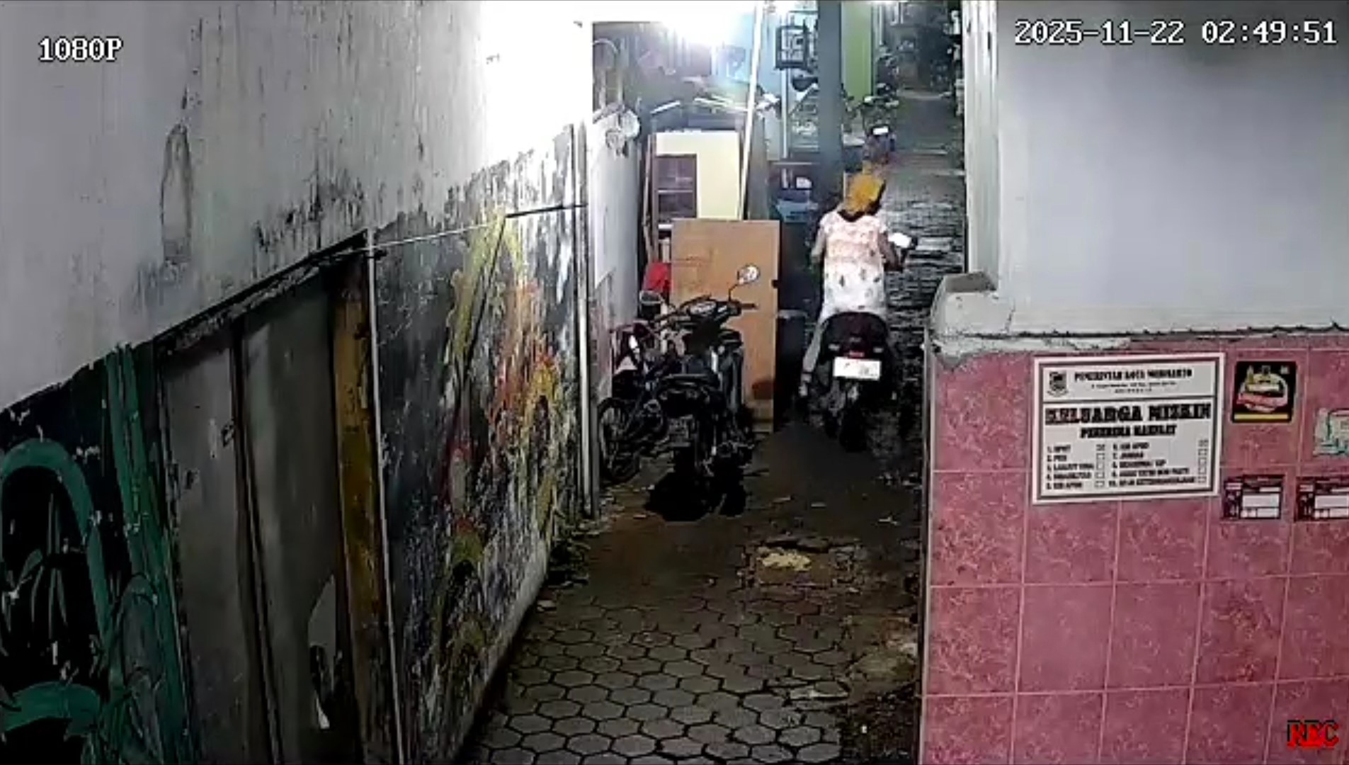 DIBONGKAR: Aksi pencurian motor maling berdaster di Lingkungan Sentanan Gang Buntu, Kecamatan Kranggan, Kota Mojokerto, beberapa waktu lalu kini telah diungkap polisi.