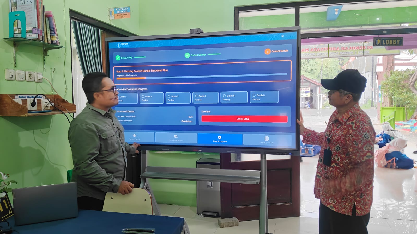 DIROMBAK: Suasana aktivitas pendidikan di salah satu ruang kelas SMPN 1 Sooko beberapa waktu lalu. Saat ini, terdapat delapan jabatan kursi kepala sekolah tingkat SMP di Kabupaten Mojokerto dijabat Pl