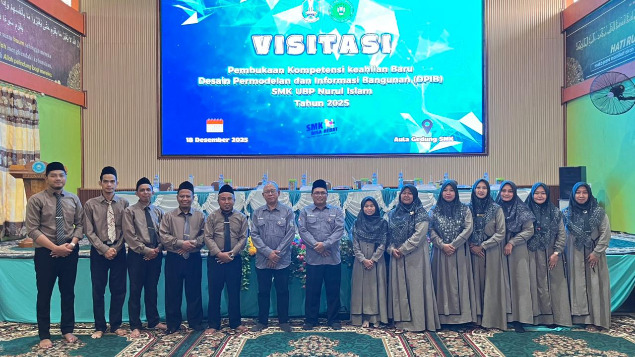 Tim visitasi Disdik Jatim bersama pengurus SMK UBP terkait pengembangan program DPIB atau arsitektur.