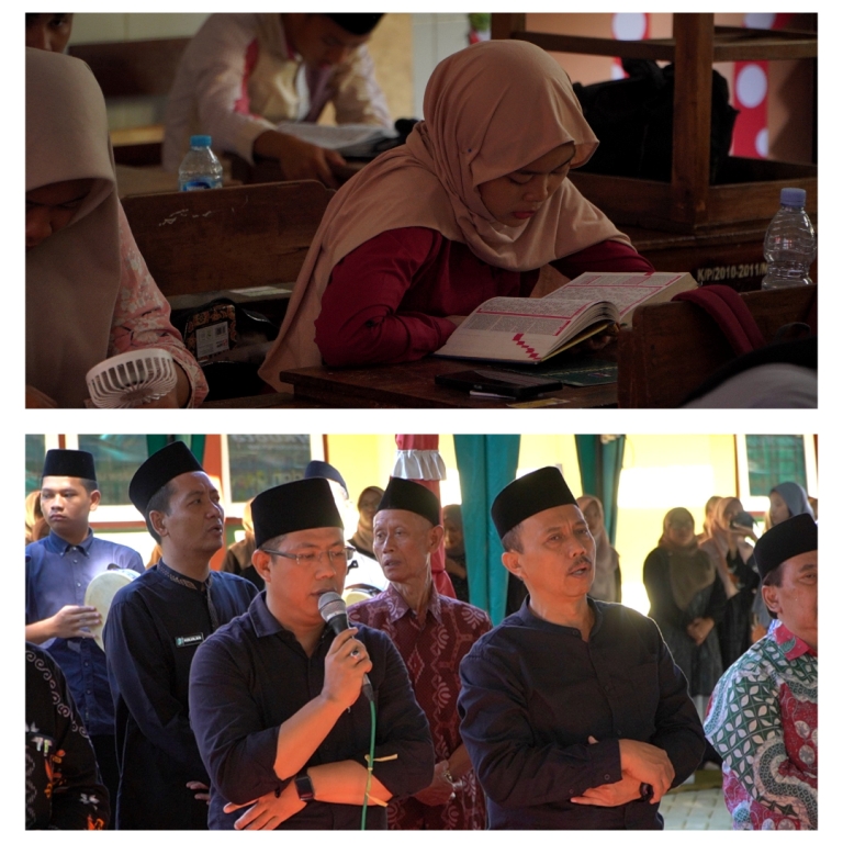 &nbsp;RASA SYUKUR: Rangkaian Harsasora 63 SMAN 1 Sooko diisi dengan kegiatan khataman Alquran dan istigasah bersama.&nbsp;