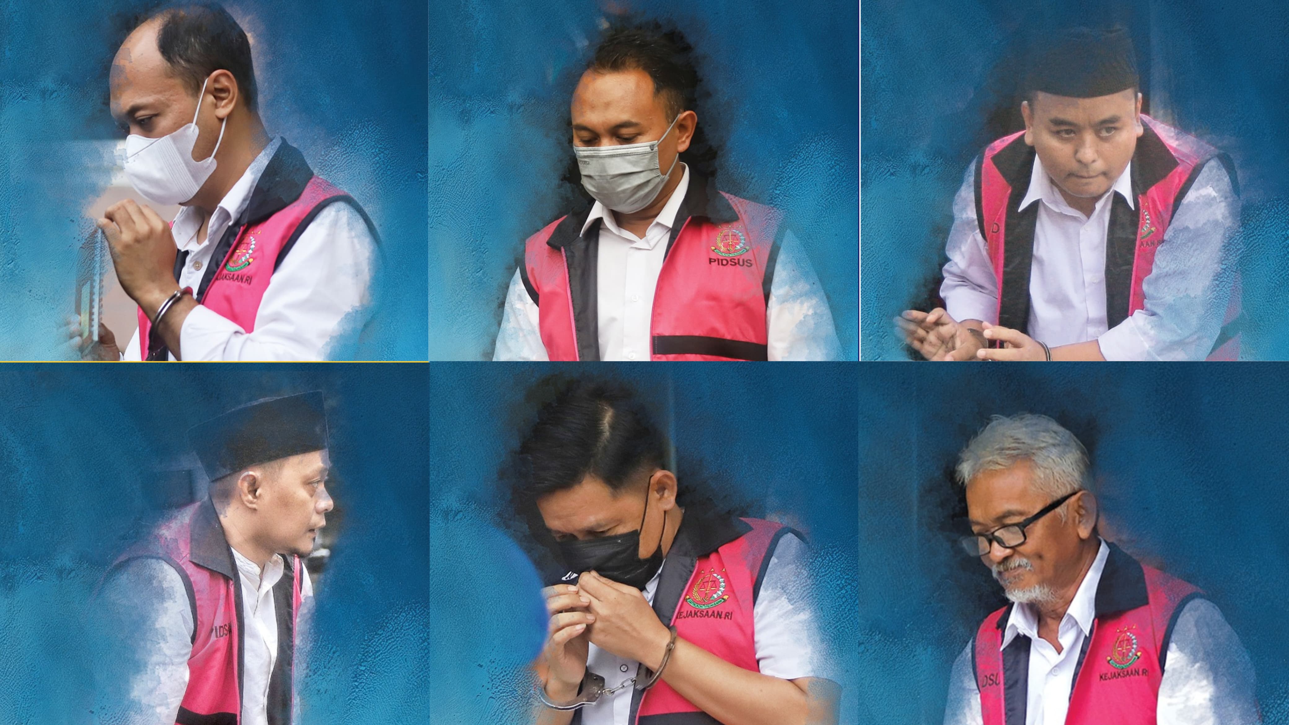 Tujuh terdakwa korupsi kapal TBM Kota Mojokerto divonis berbeda.