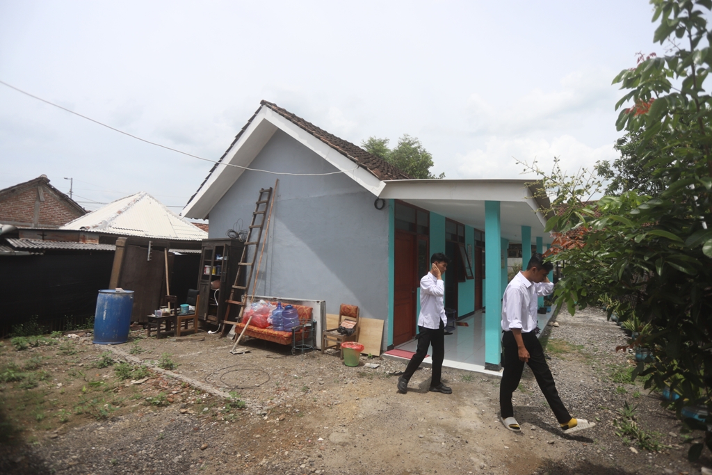 USAI DIRESMIKAN: SLB Putra Daerah Pucuk, Kecamatan Dawarblandong, Kabupaten Mojokerto, mendapat bantuan perbaikan dari pemerintah pusat dan provinsi.