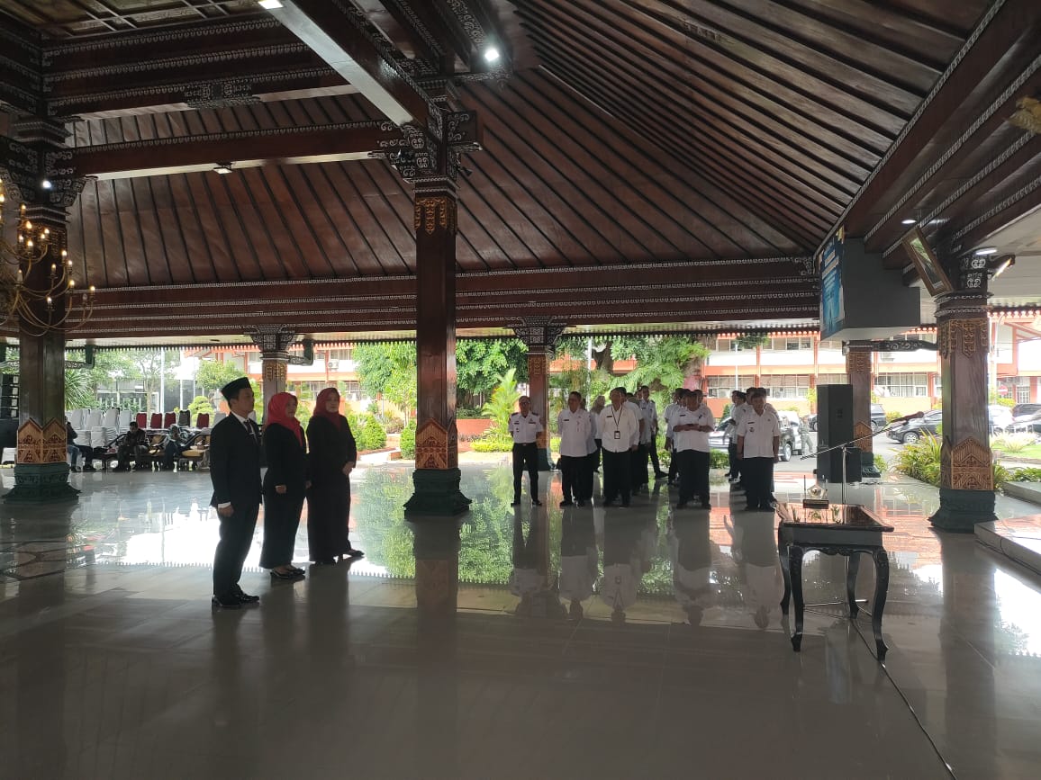 MUTASI AWAL TAHUN: Suasana menjelang pelantikan tiga kepala OPD di Pendapa GMT Pemkab Mojokerto, Rabu (14/1).