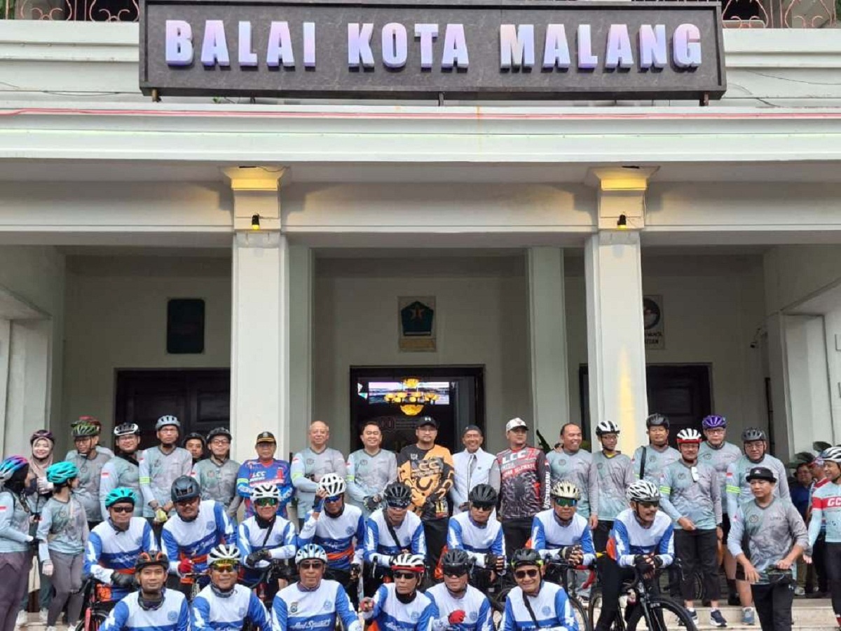 SINERGI: Kegiatan gowes bersama ini menjadi wujud nyata sinergi lintas instansi dalam memperkuat solidaritas kemanusiaan.