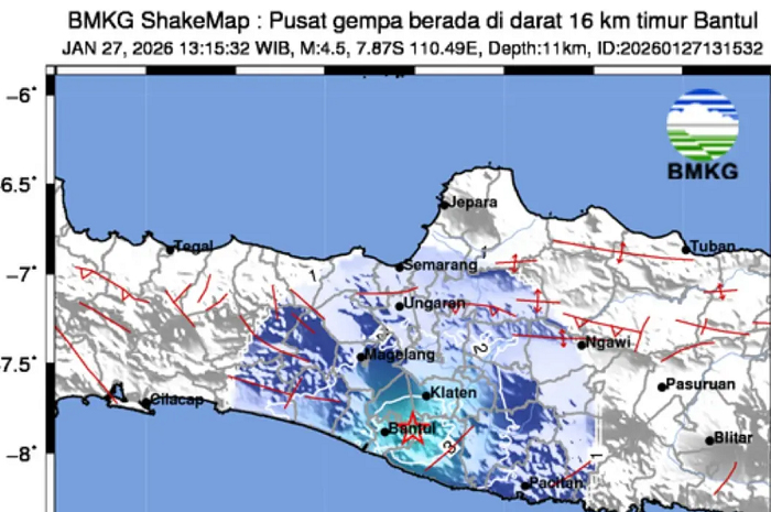 Gempa 4,5 Magnitudo Mengguncang Bantul, Inilah Alasan Seringnya Terjadi Gempa di Yogyakarta