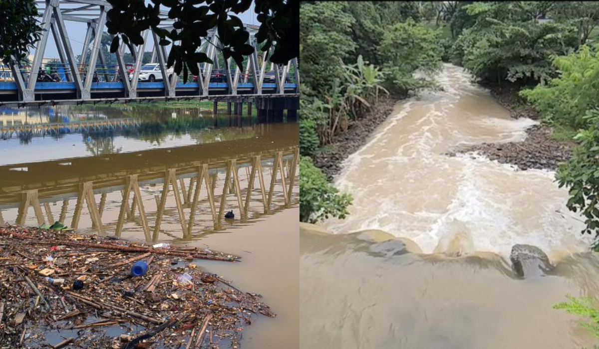 Sungai Cisadane yang tercemar dapat membahayakan kesehatan warga sekitar. Dinkes ingatkan untuk menghindari penggunaan air  tersebut sementara.