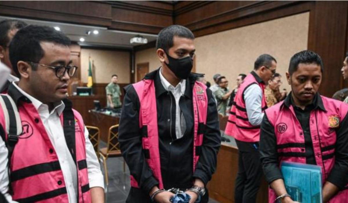 Saat persidangan Kerry Adrianto Anak Riza Chalid yang terdakwa korupsi.(Dok: Antara)