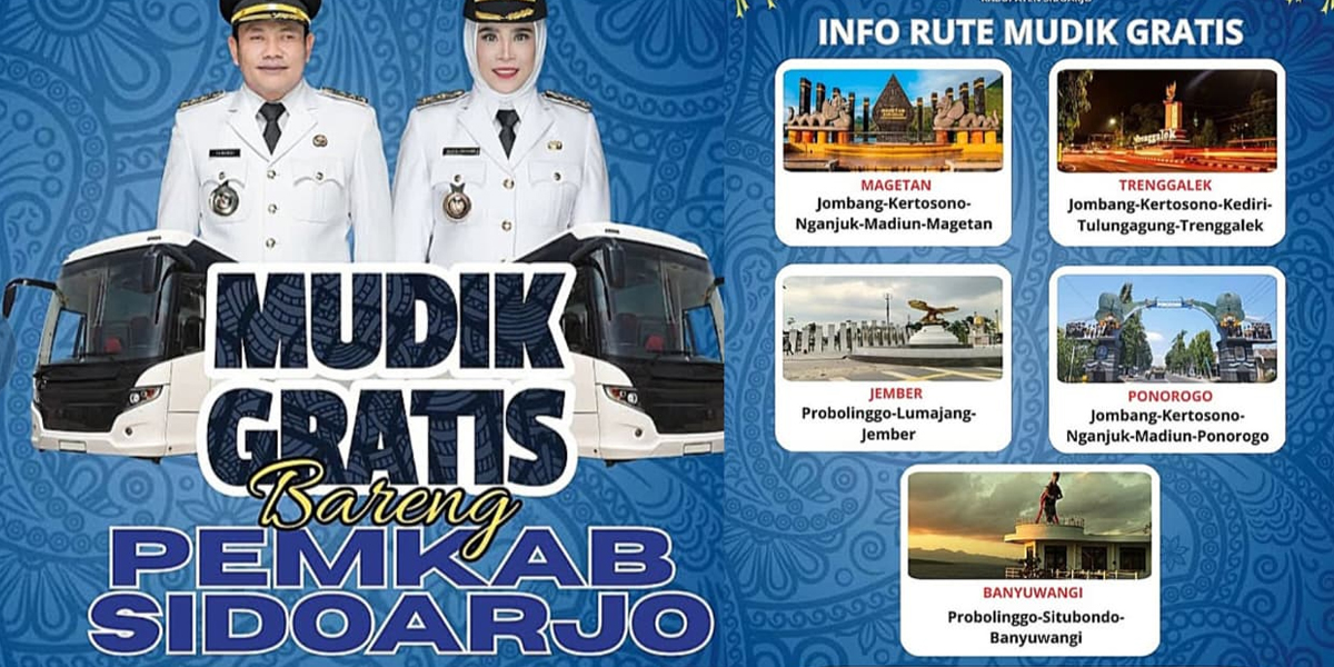 MUDIK GRATIS BARENG PEMKAB SIDOARJO
