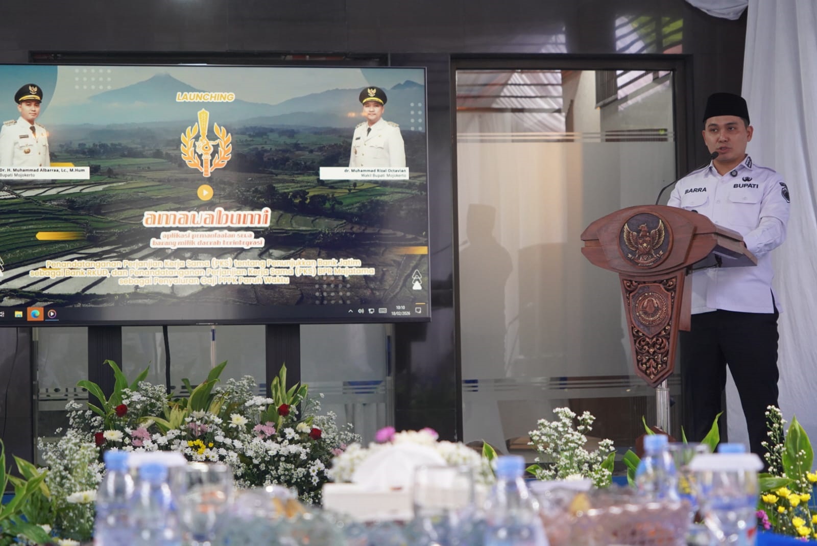 TERINTEGRASI: Aplikasi Amawabumi terintegrasi dengan aplikasi Klinik Investasi dan Solusi Perizinan dan Non-Perizinan untuk memudahkan calon penyewa atau investor.