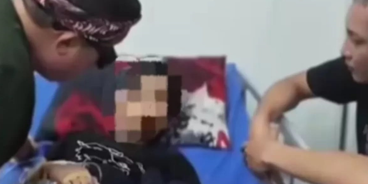 kondisi NS (12) saat menjalani perawatan intensif di rumah sakit sebelum akhirnya meninggal dunia, Kamis (19/2)