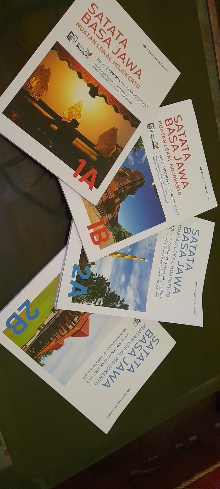 PENDALAMAN: Buku Satata Basa Jawa yang memuat kearifan lokal Majapahit pada kurikulum bahasa Jawa SMP di Kabupaten Mojokerto.  