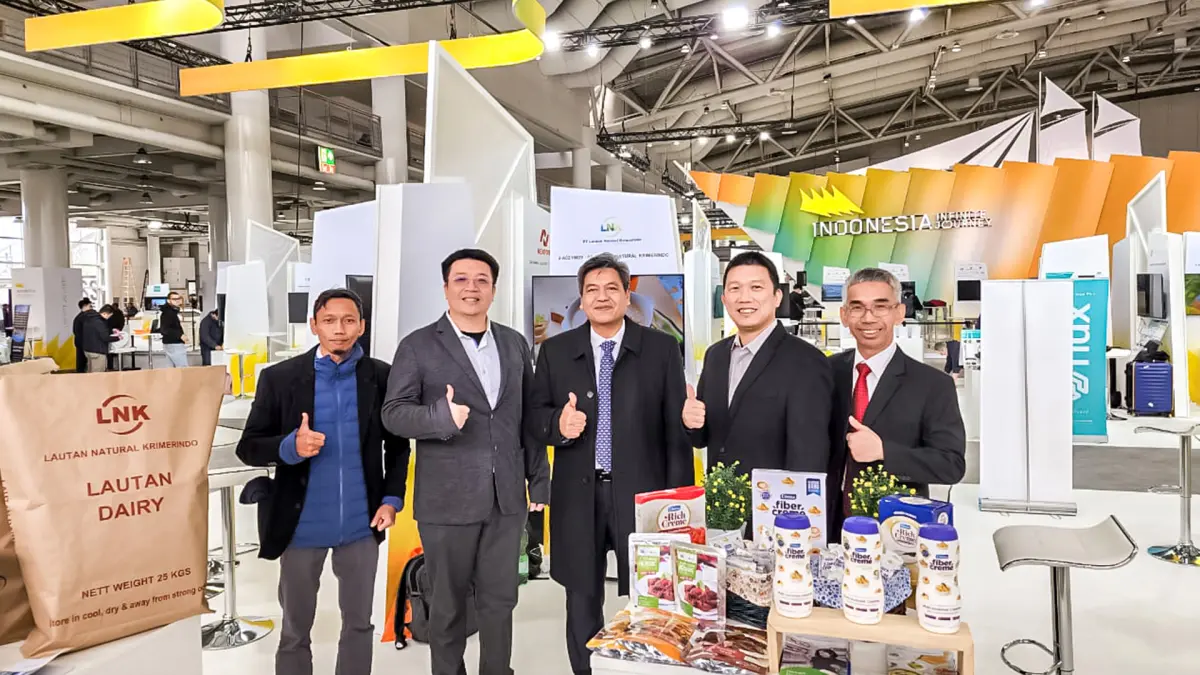 PT Lautan Natural Krimerindo dalam Pameran di Hannover Messe, Jerman. (dok humas PT LNK for JPRM)
