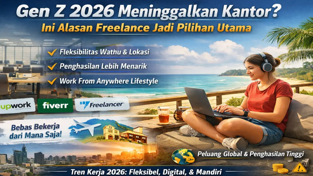 Gen Z 2026 Meninggalkan Kantor? Ini Alasan Freelance Jadi Pilihan Utama