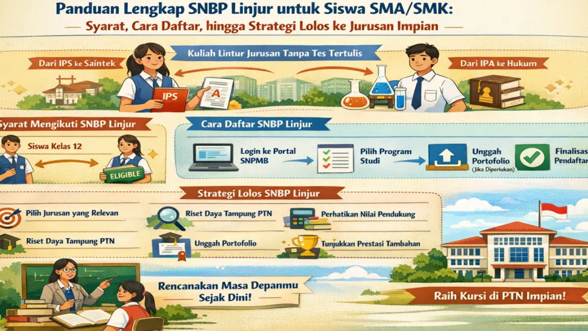 Panduan Lengkap SNBP Linjur untuk Siswa SMA/SMK: Syarat, Cara Daftar, hingga Strategi Lolos ke Jurusan Impian
