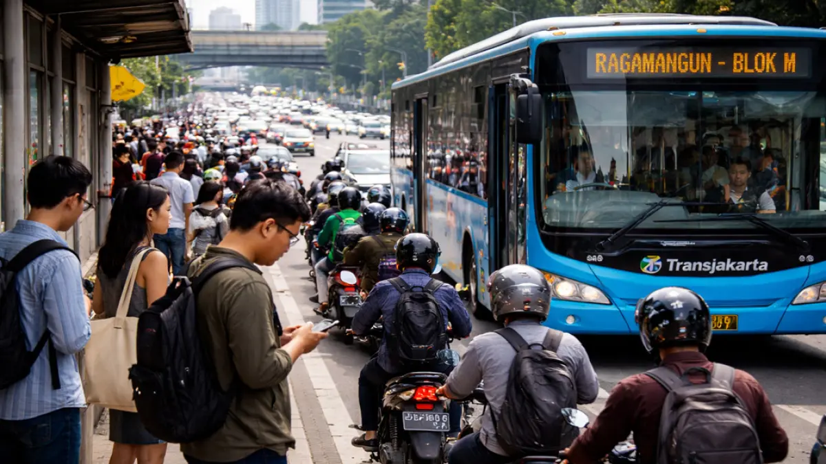 Transportasi Umum Kurang Dilirik, Minat Masyarakat Masih Rendah di Tengah Kemacetan Kota