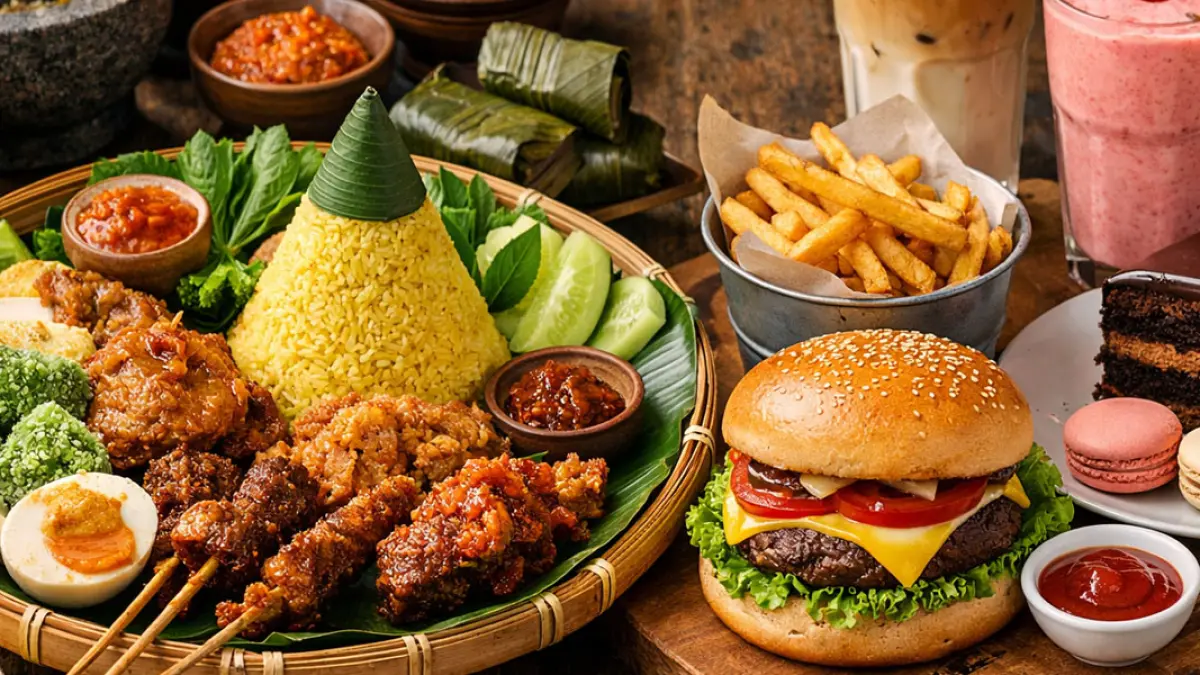 makanan tradisional vs 