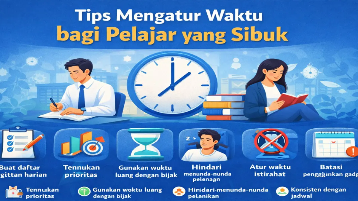 Cara cerdas mengatur waktu bagi pelajar