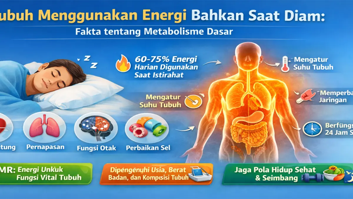 Tubuh masih menggunakan energi meskir