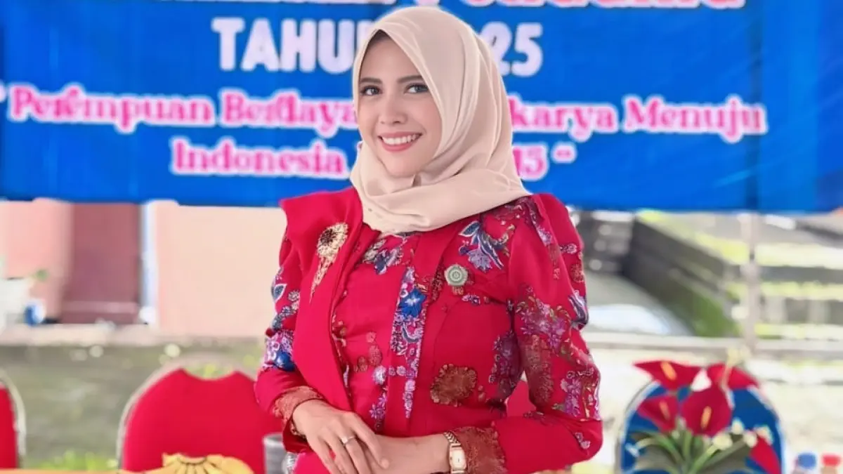 dr. Nurcahyati Akbar Kusuma Wardani, Ketua DWP Dinas Pendidikan Kabupaten Mojokerto.

