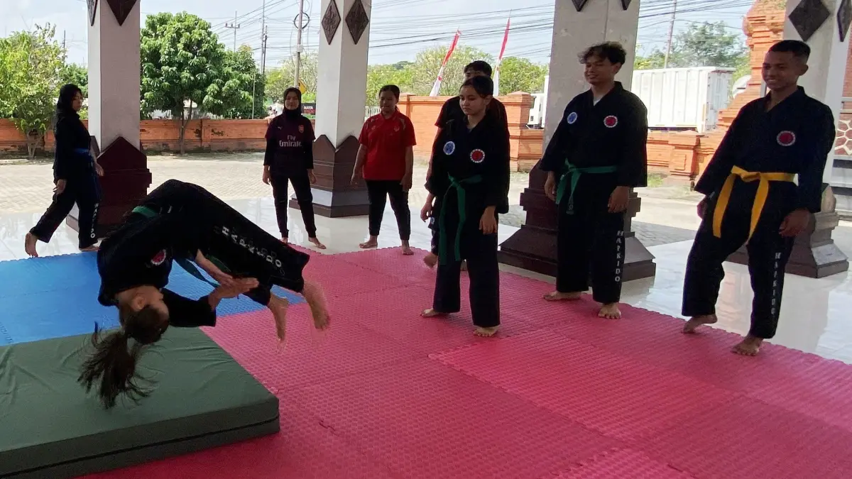 PEMBINAAN: Atlet Hapkido Kota Mojokerto menjalani latihan intens menjelang Kejurda Jatim Banyuwangi Open. (dok Hapkido Kota Mojokerto for JPRM)