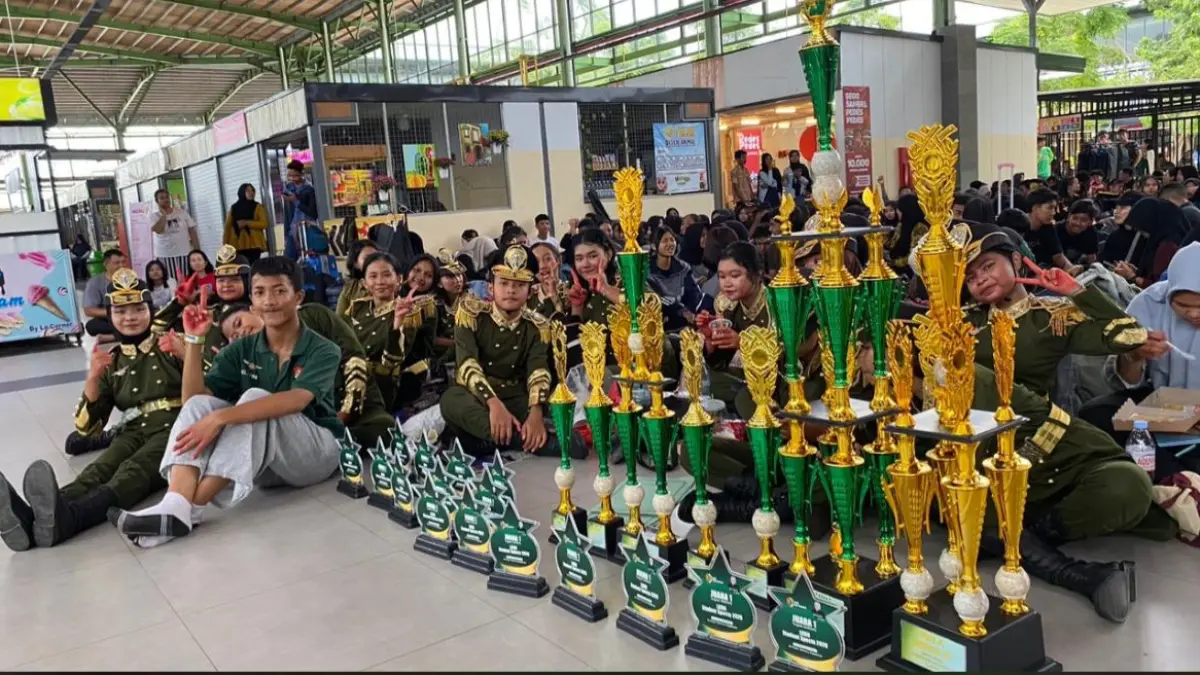 EKSISTENSI UNGGUL: Torehan prestasi salah satu siswa SMPN 5 Mojokerto&nbsp;pada tahun ini. 