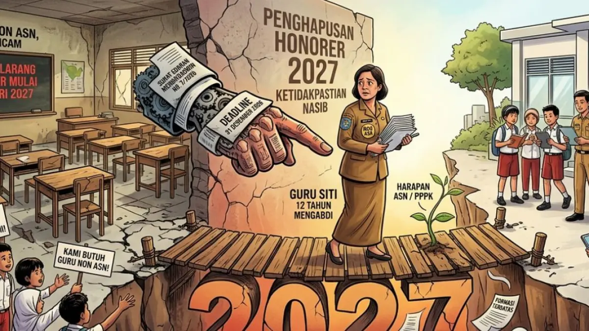 Kebijakan Kontroversial: Guru Non-ASN Tak Boleh Mengajar, Ini Dampaknya.