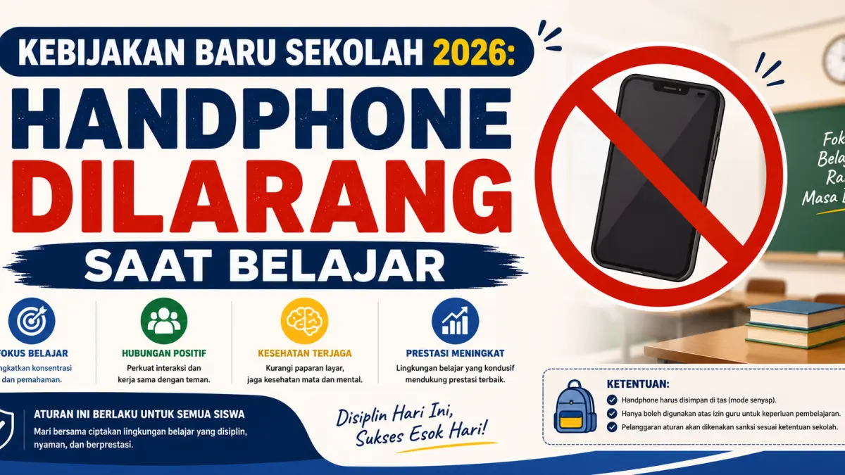 situs judi slot online terlengkap dan terpercaya Kebijakan Baru Sekolah 2026: Handphone Dilarang Saat Belajar