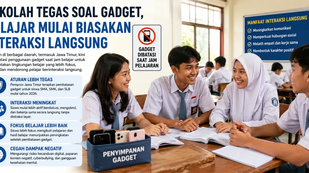 Sekolah mulai tegas, pelajar kini mulai diasakan interaksi langsung