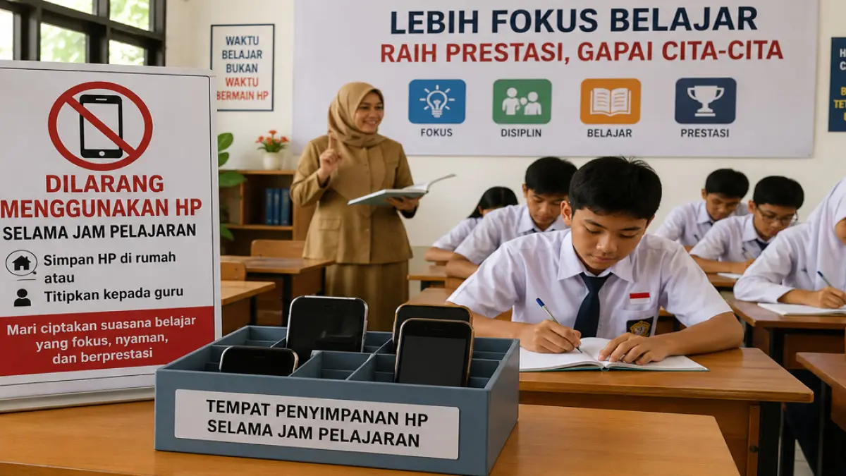 Sekolah Mulai Terapkan Larangan HP, Siswa Diminta Lebih Fokus Belajar