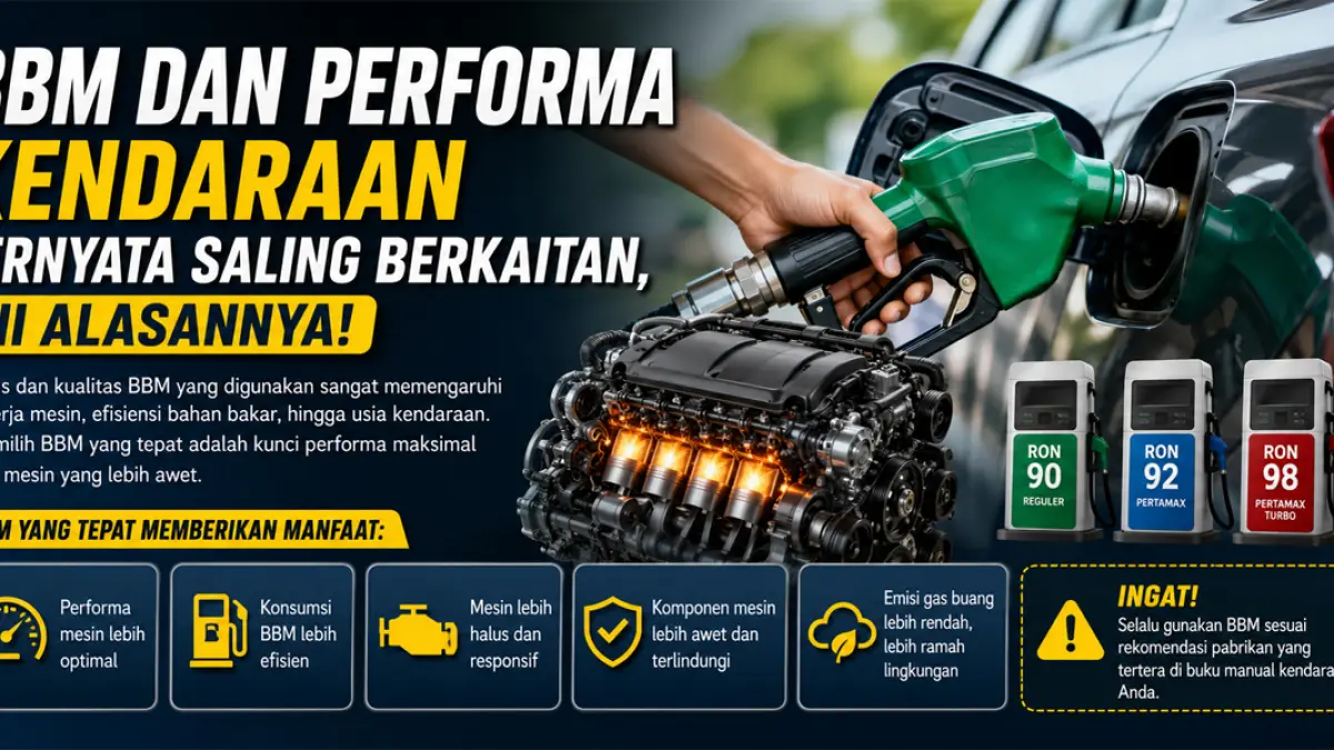 BBM dan performa kendaraan saling berkaitan, ini alasannya