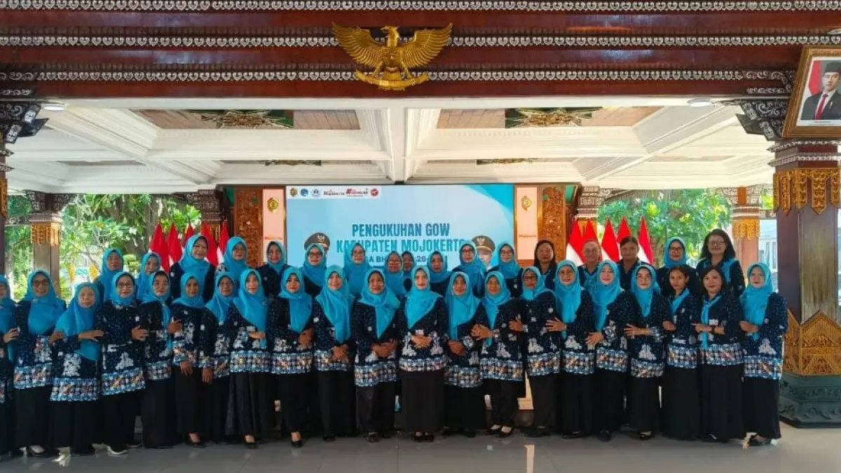 Pengurus baru GOW Kabupaten Mojokerto. (dok Diskominfo Kabupaten Mojokerto for JPRM)