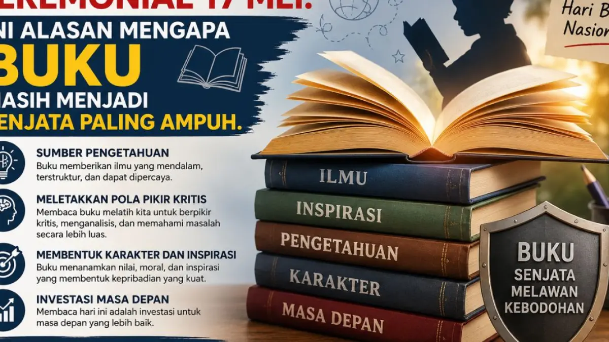Bukan Sekedar Seremonial 17 Mei: Ini Alasan Mengapa Buku Masih Menjadi Senjata Paling Ampuh.