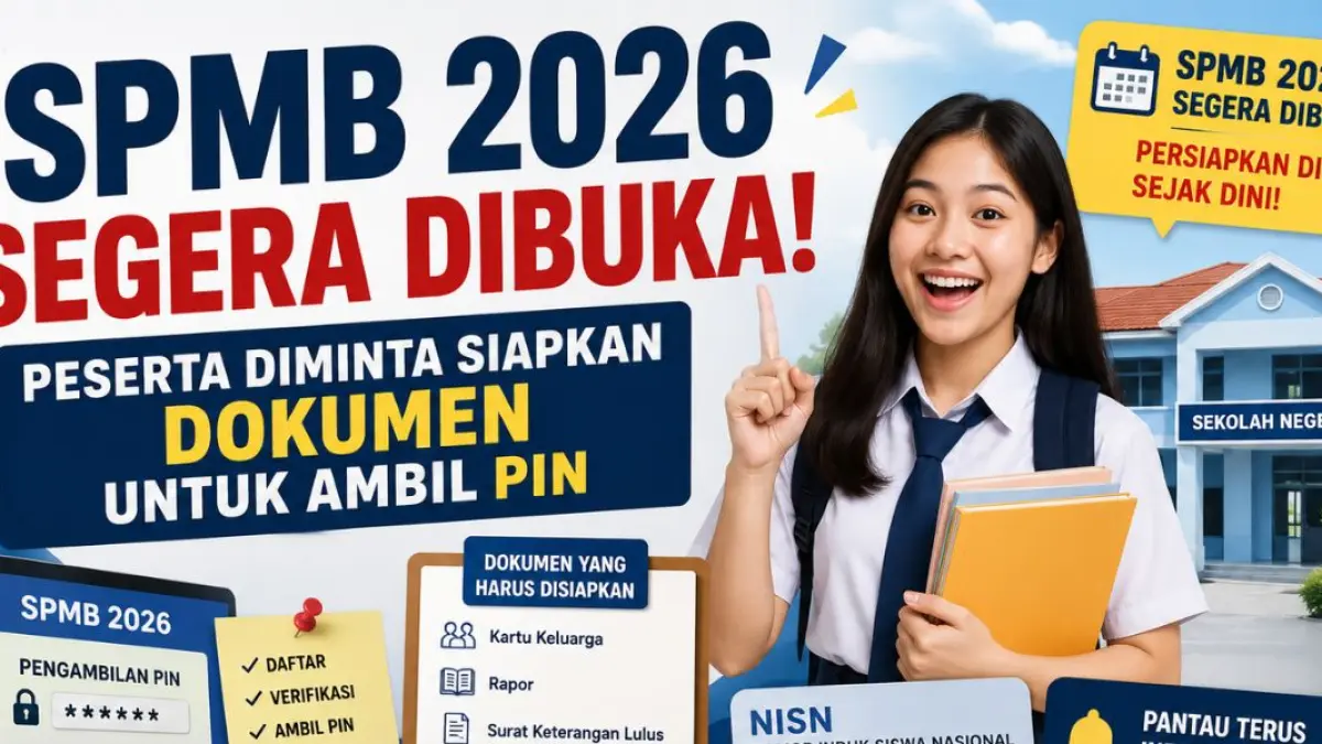SPMB 2026 Segera Dibuka, Peserta Diminta Siapkan Dokumen untuk Ambil PIN.