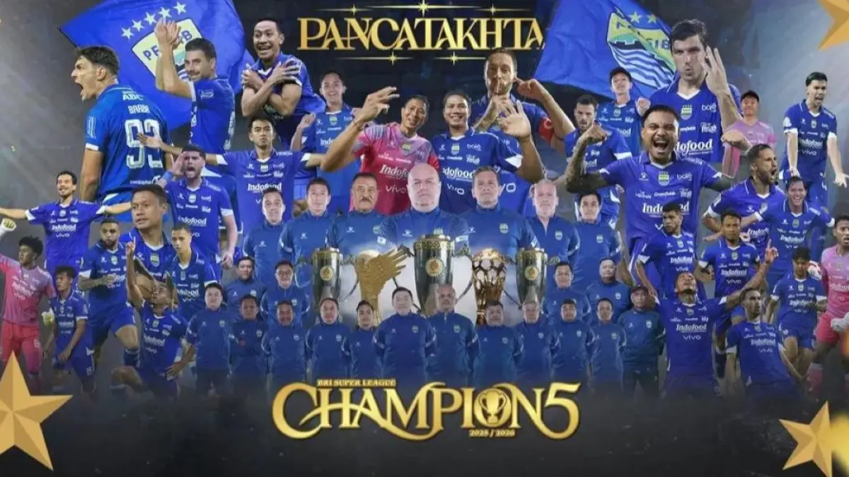 Persib Bandung Resmi Juara Liga 1 2026, Bobotoh Rayakan Hattrick Bersejarah.