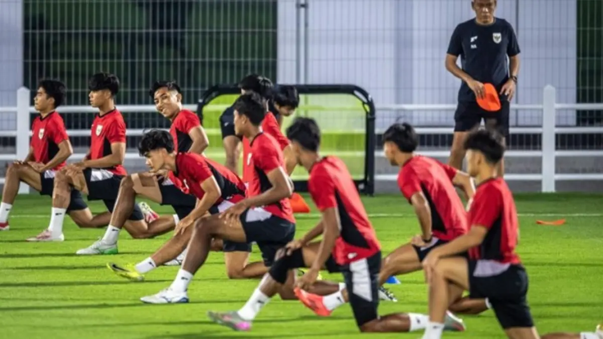 Skuad Timnas U19 Indonesia menjalani sesi latihan intensif jelang laga perdana melawan Myanmar di Piala AFF U19 2026.