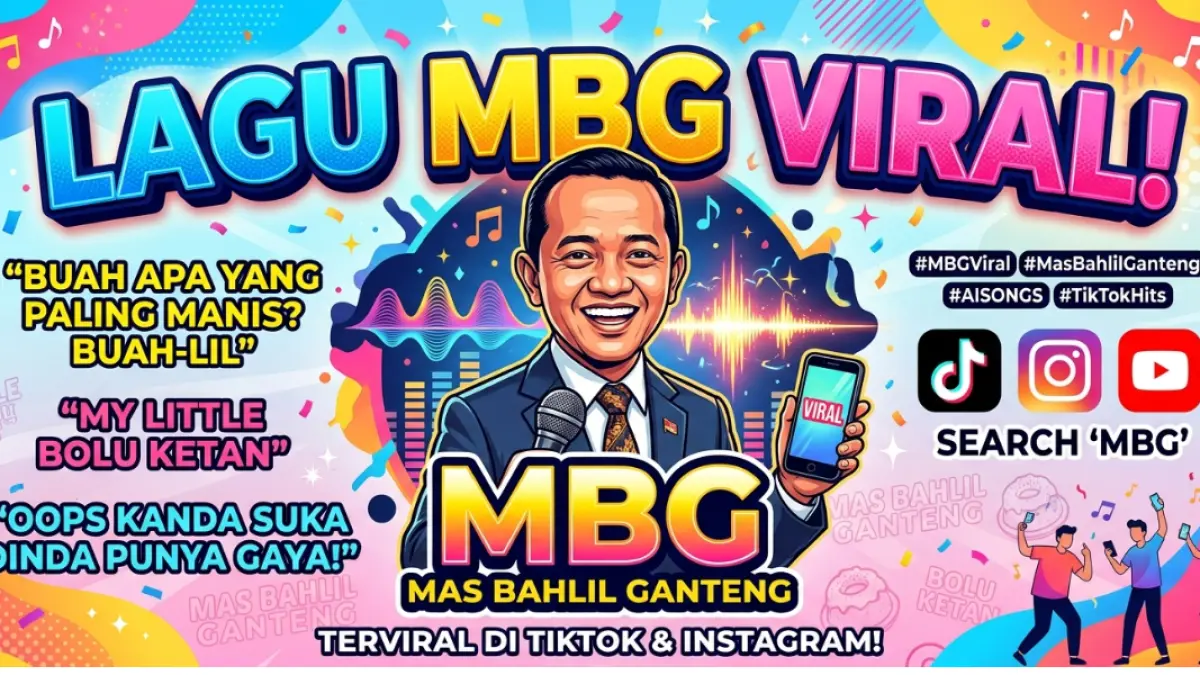 Lagu "MBG" Guncang TikTok dan Instagram, Lagu AI Buatan Netizen Ini Viral Besar!
