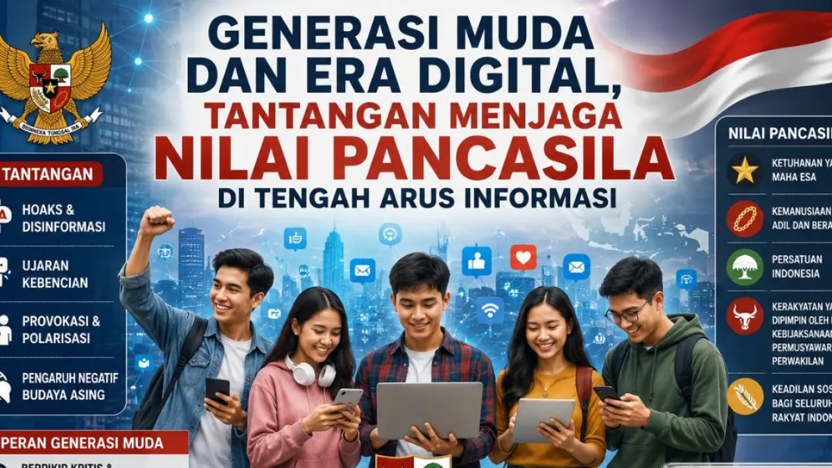 Generasi Muda dan Era Digital, Tantangan Menjaga Nilai Pancasila di Tengah Arus Informa.
