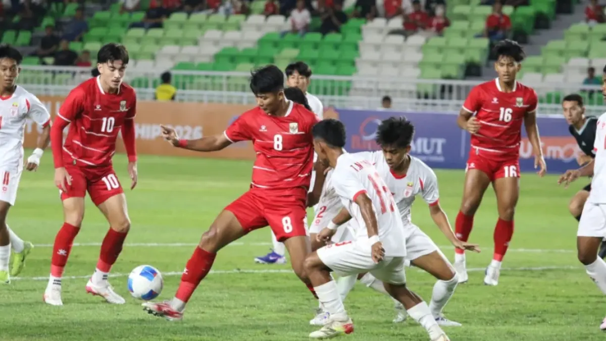 Garuda Muda tampil perkasa di laga perdana Piala AFF U19 2026! Indonesia menundukkan Myanmar 3-0 lewat gol Arkhan Kaka dan brace Dimas Wicaksono.