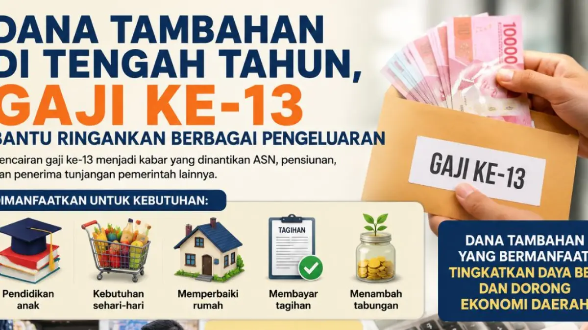 Dana Tambahan di Tengah Tahun, Gaji Ke-13 Bantu Ringankan Berbagai Pengeluaran.