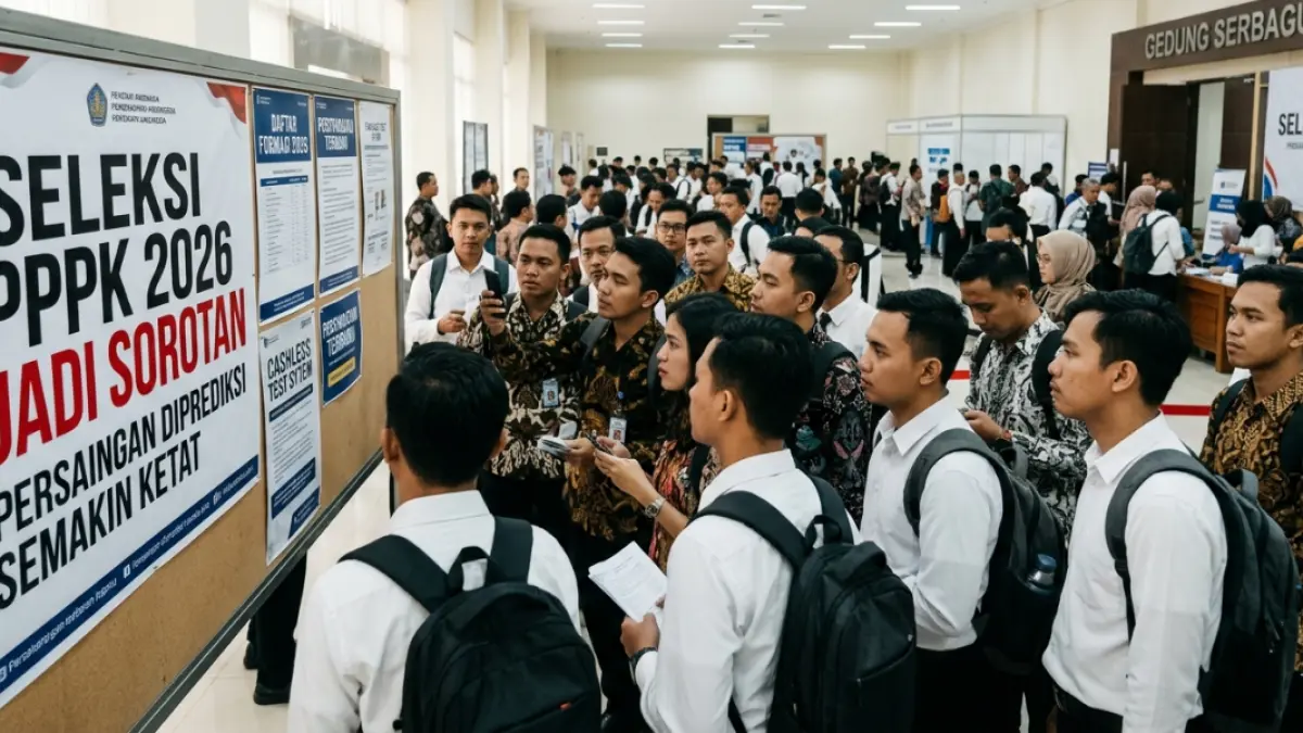 Seleksi PPPK 2026 jadi sorotan publik. Antusiasme tinggi, formasi terbatas, persaingan semakin ketat.