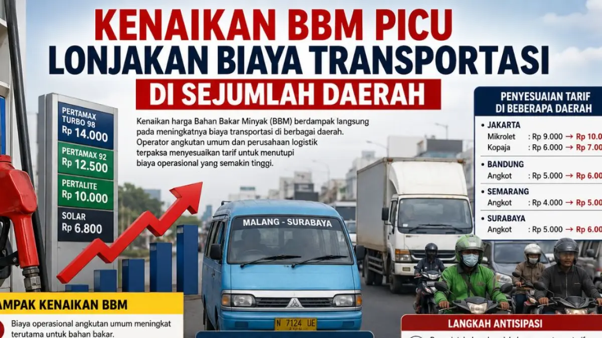 Kenaikan BBM Picu Lonjakan Biaya Transportasi di Sejumlah Daerah.