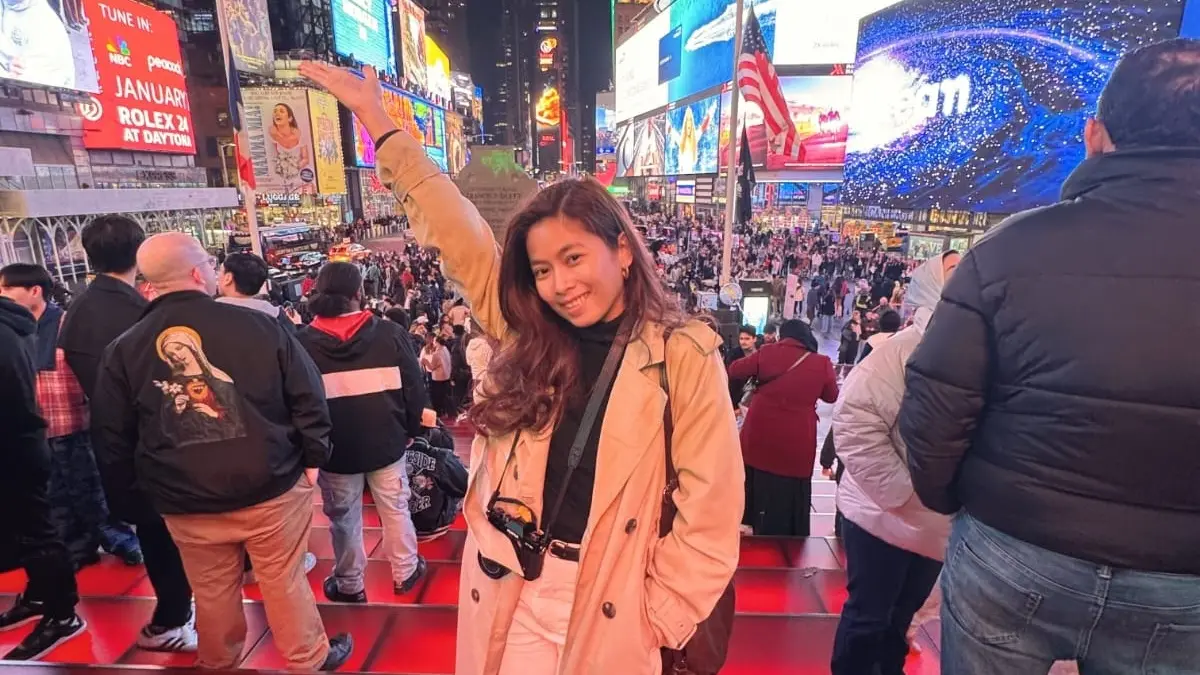 Melina Qw ketika berada di New York, Amerika Serikat (AS). (dok Melina for JPRM)