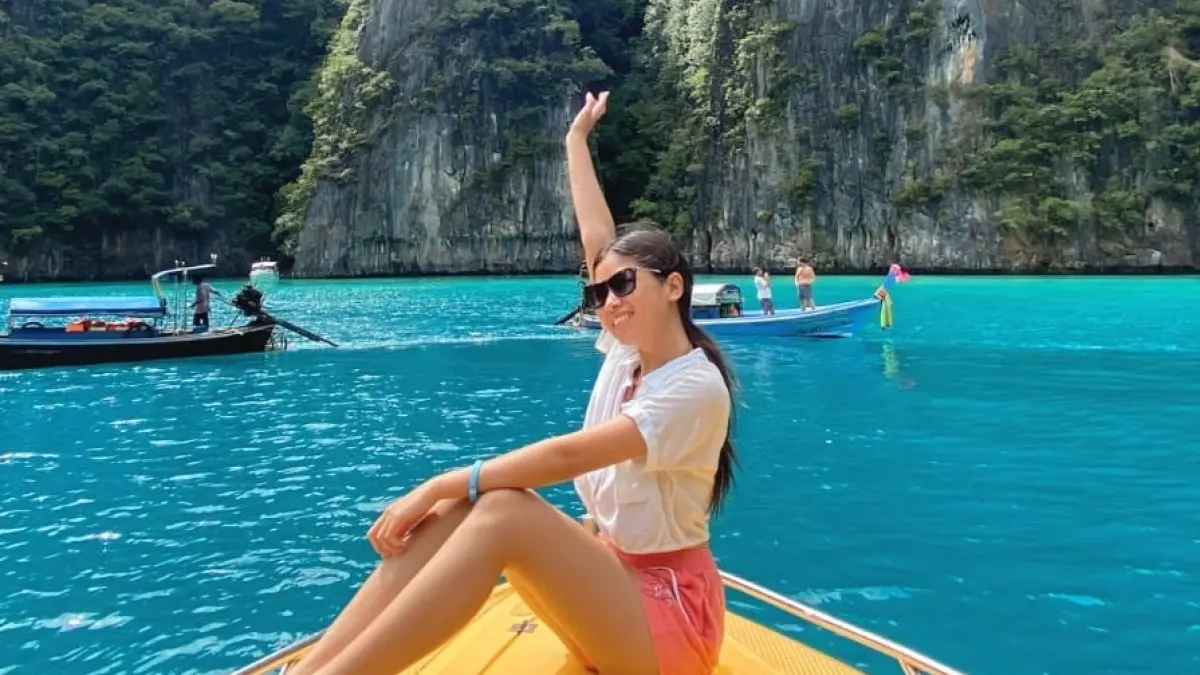 Melina Qw ketika berada di Thailand. (dok Melina for JPRM)