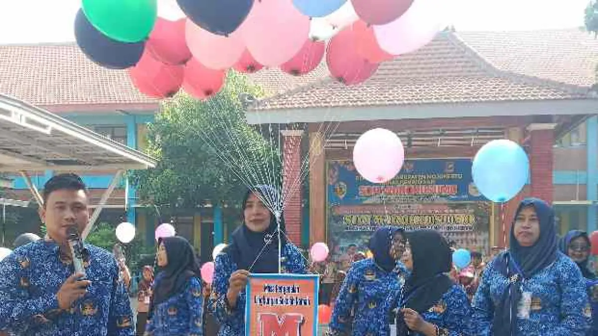  SDN Wonokusumo, Kecamatan Mojosari resmi menutup rangkaian kegiatan Masa Pengenalan Lingkungan Satuan Pendidikan (MPLS) Ramah Tahun Ajaran 2026/2027 pada Jumat (17/7). 