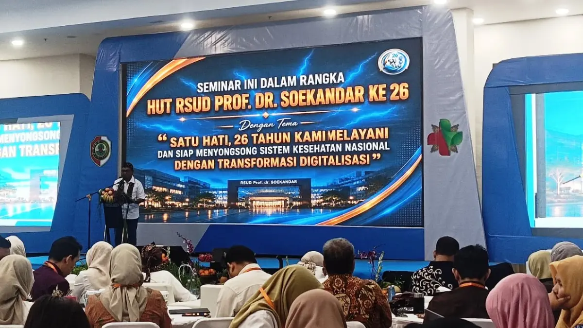 ANNIVERSARY: RSUD Prof dr Soekandar siap menyongsong sistem kesehatan nasional melalui transformasi digitalisasi.